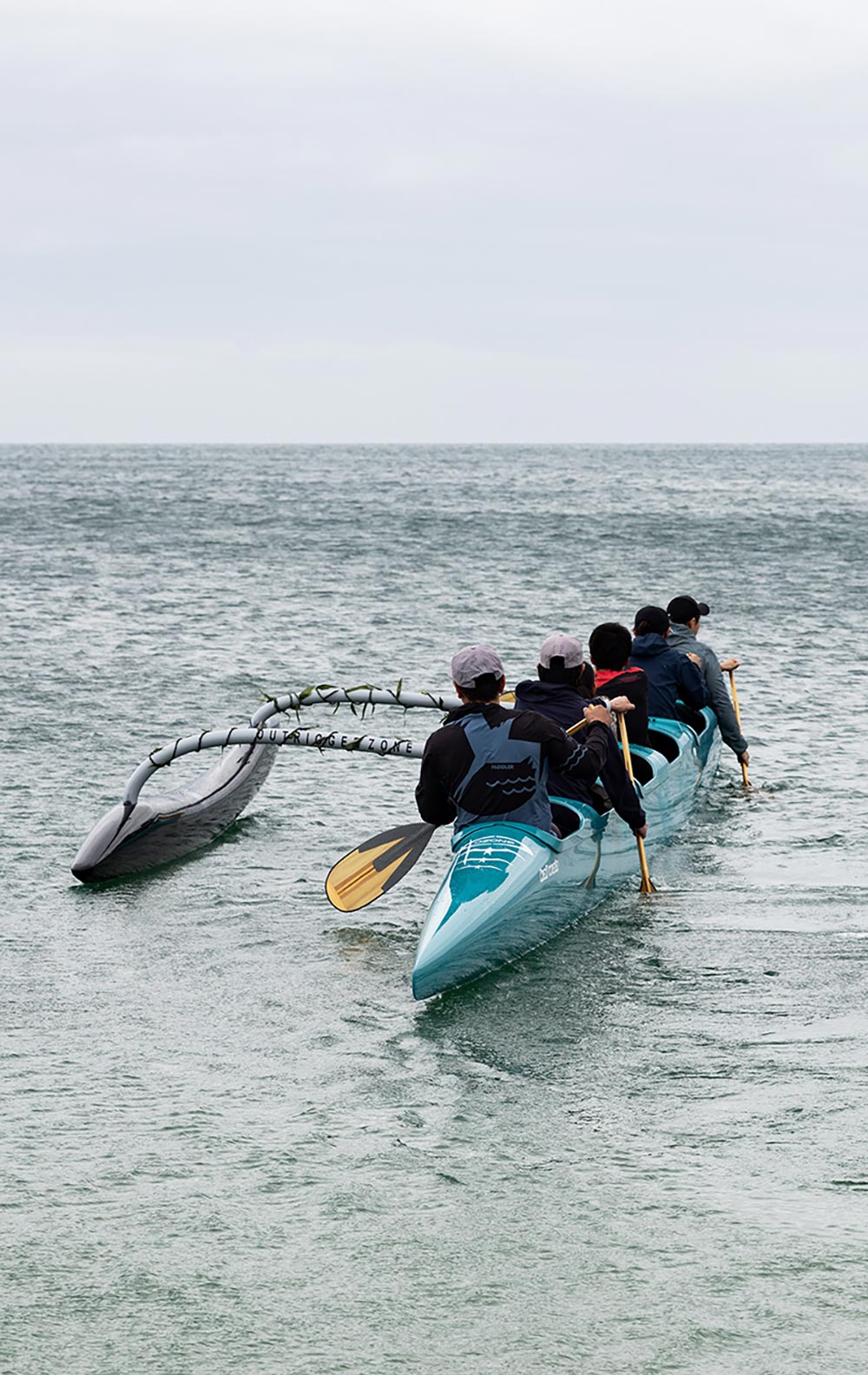 しまなみ海道のアウトリガーカヌー